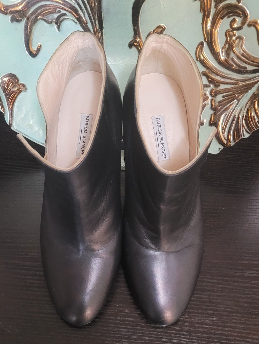 Patricia Blanchet Leather Ankle Booties